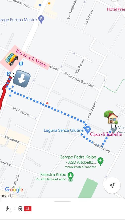 Casa Di Isabelle Venezia Apartman Mestre Kültér fotó